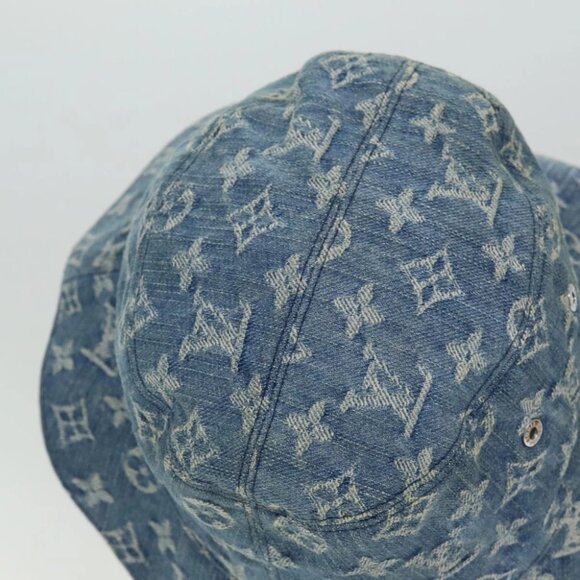 LOUIS VUITTON Monogram Hat Cotton Denim Blue - Picture 6 of 13